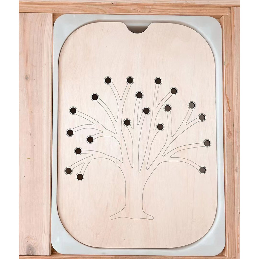 CalmSprouts Montessori Sensory Tray Board – Fine Motor Learning Game (Colors & Numbers)
