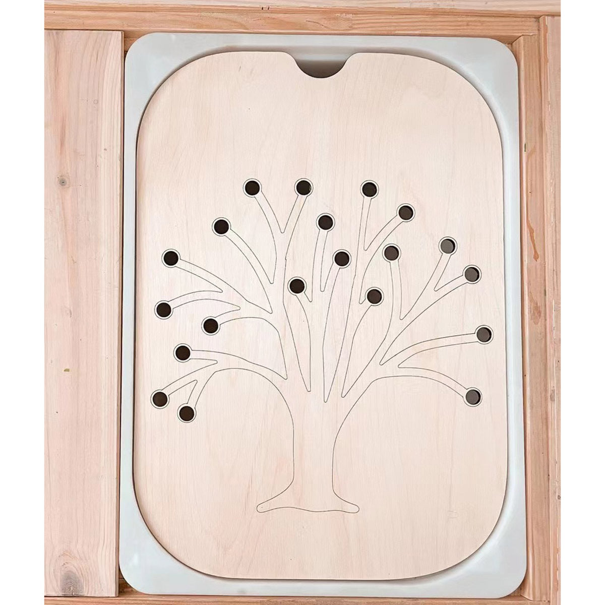 CalmSprouts Montessori Sensory Tray Board – Fine Motor Learning Game (Colors & Numbers)