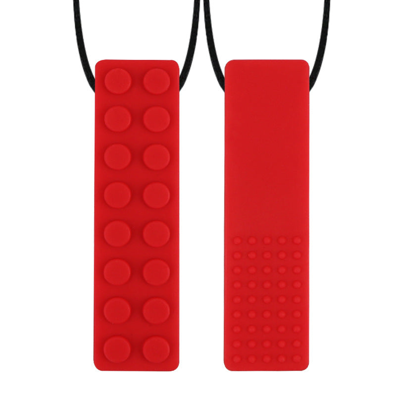 Autism-Friendly Chewelry Necklace – Silicone Sensory Chew Pendant (Self-Closing Clasp)