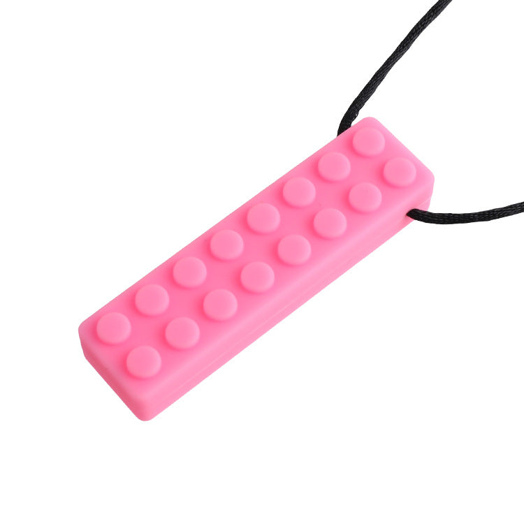 Autism-Friendly Chewelry Necklace – Silicone Sensory Chew Pendant (Self-Closing Clasp)