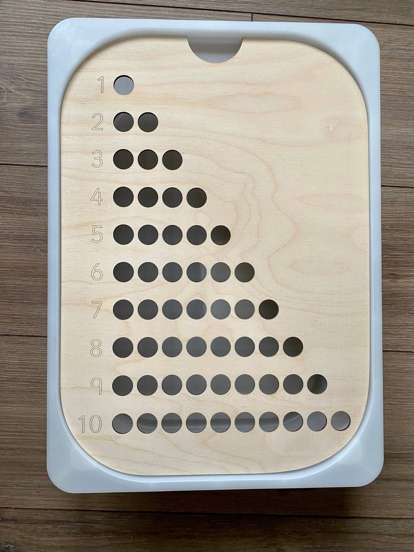 CalmSprouts Montessori Sensory Tray Board – Fine Motor Learning Game (Colors & Numbers)