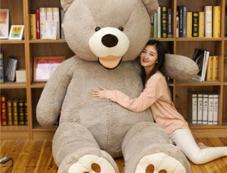 340cm grey teddy bear – super giant plush toy for romantic gift ideas

