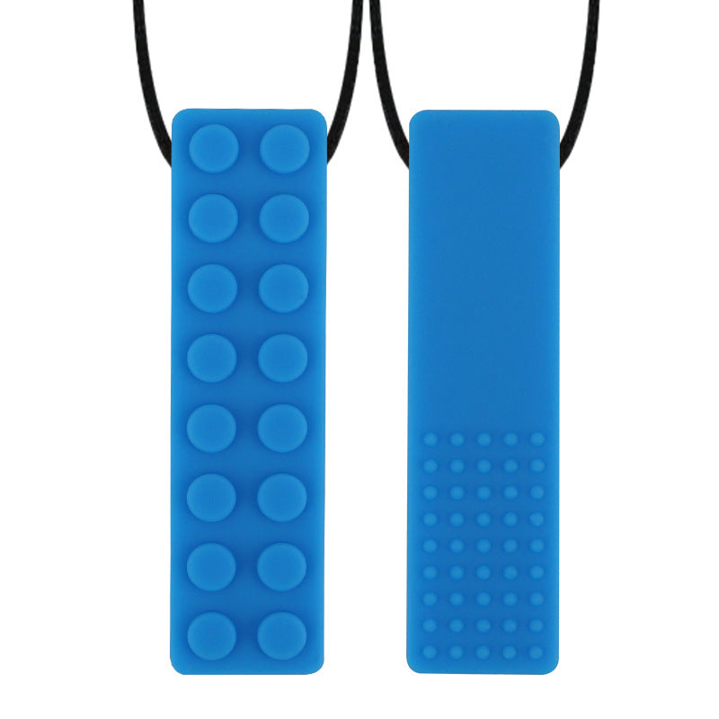 Autism-Friendly Chewelry Necklace – Silicone Sensory Chew Pendant (Self-Closing Clasp)