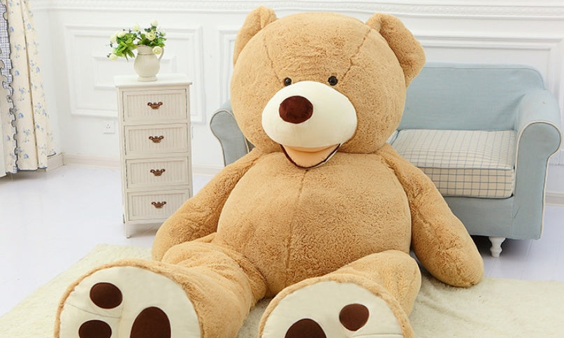 100cm light brown teddy bear – large plush toy for kids and birthdays